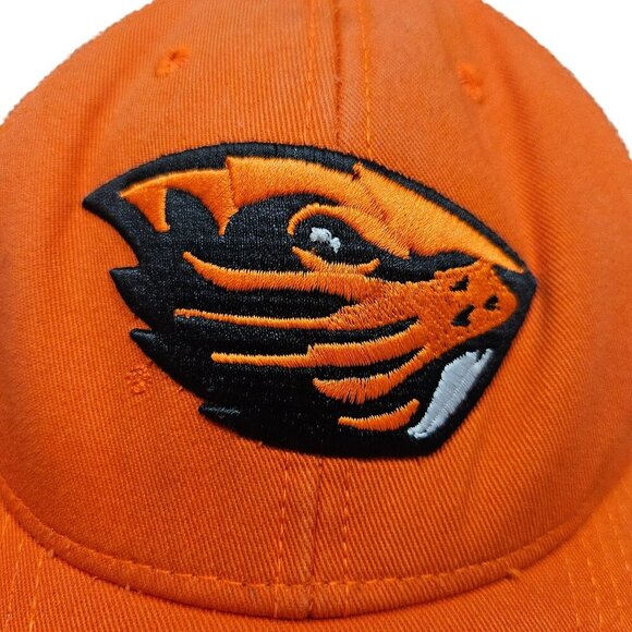 Top Of The World OSU Oregon State Beavers Mesh Snapback Trucker Hat Orange & Whi - Picture 1 of 8